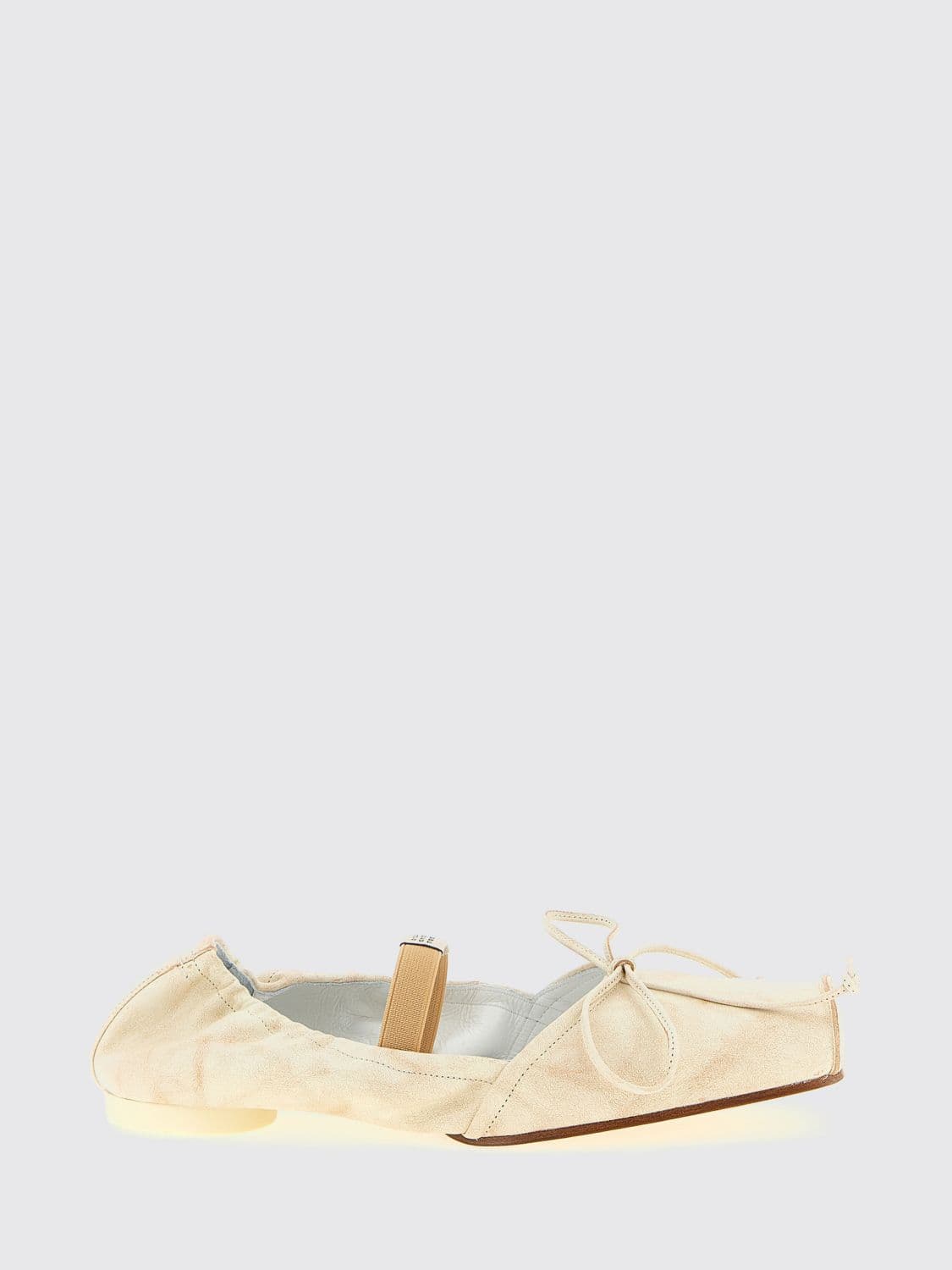 Mm6 Maison Margiela Laminated Leather Ballerina