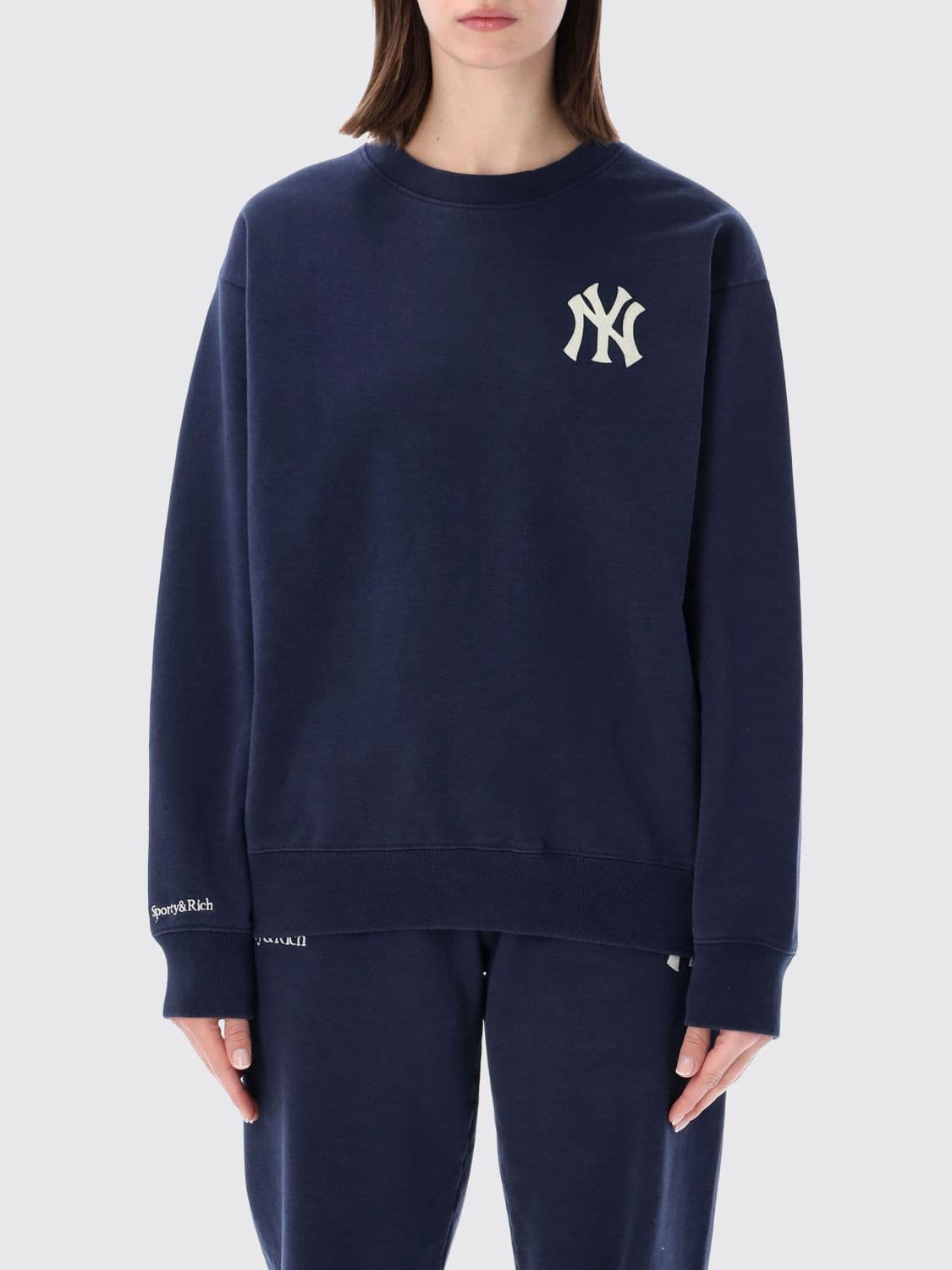 Sporty & Rich Monogram Crewneck Sweatshirt
