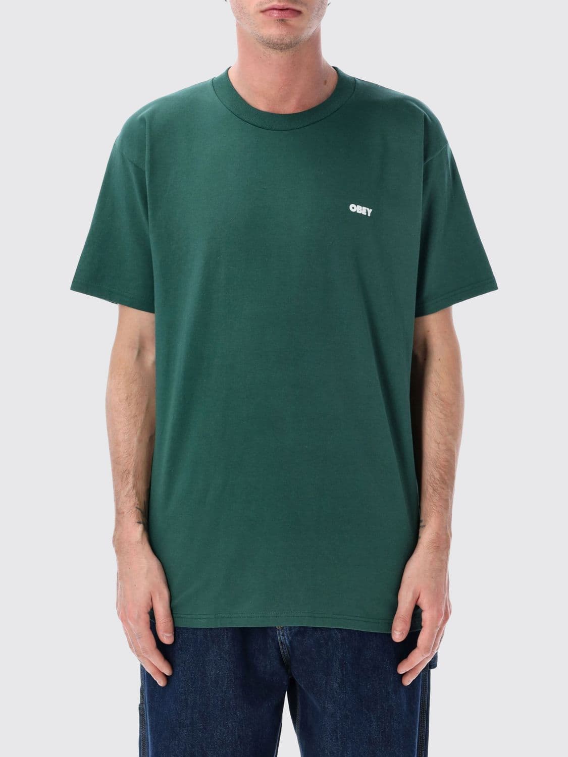 Obey Printed Cotton T-Shirt