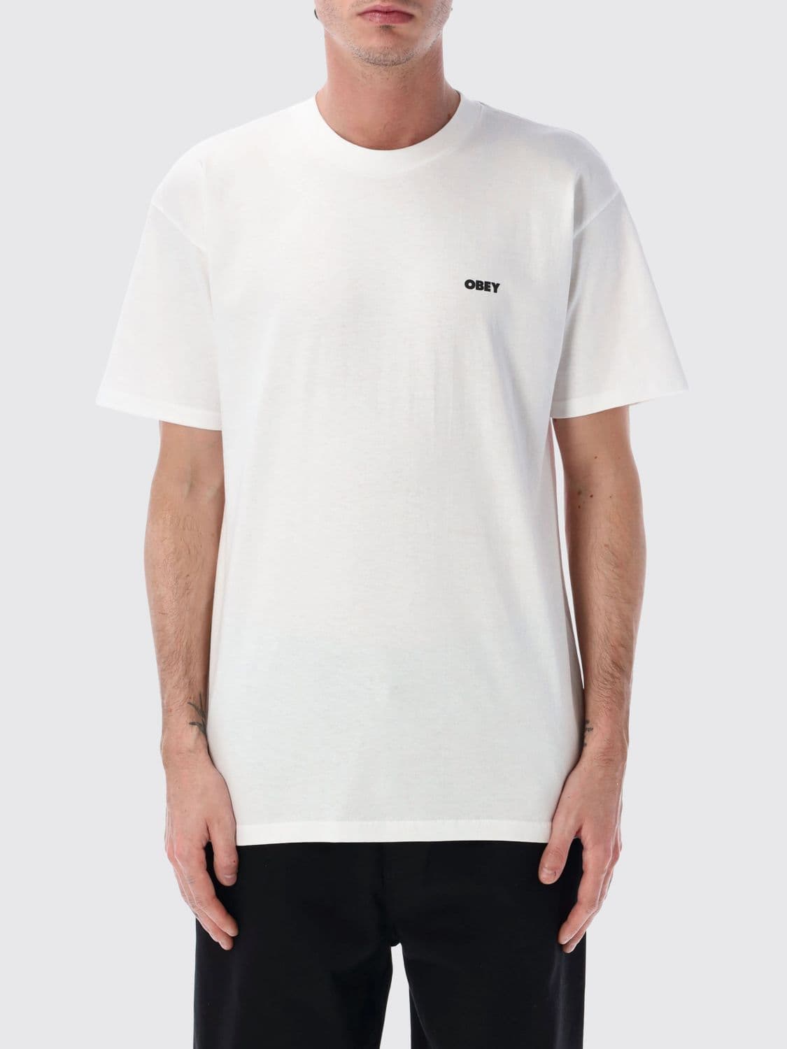Obey Printed Cotton T-Shirt · M