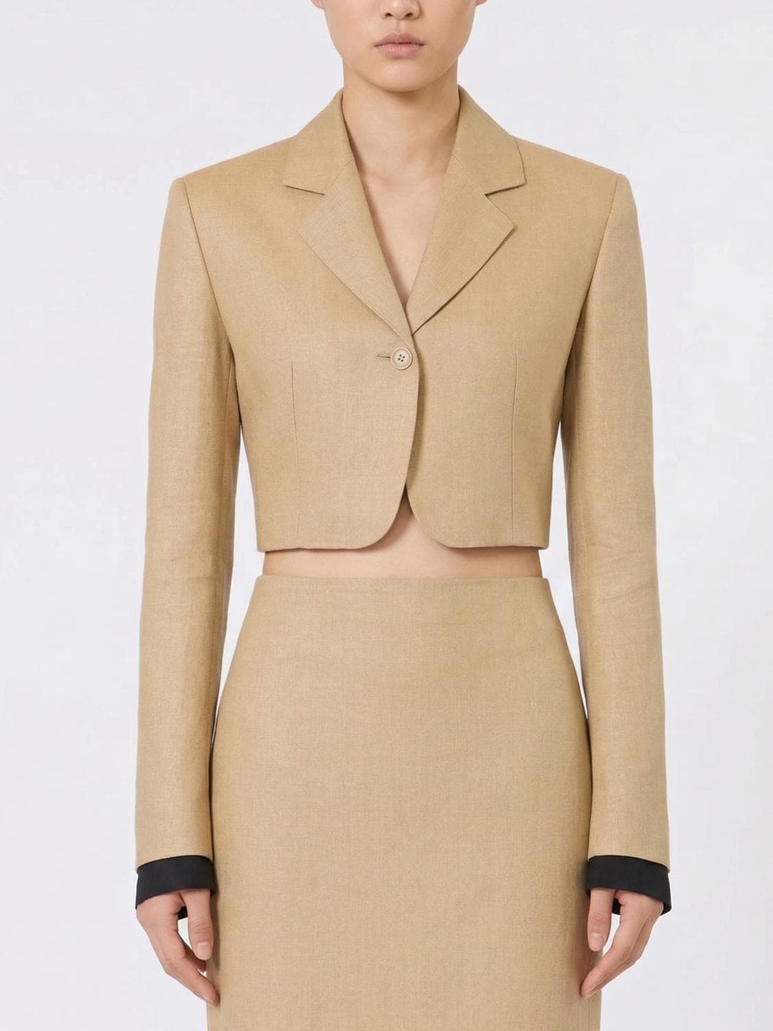 Max Mara Single-Breasted Linen Blazer