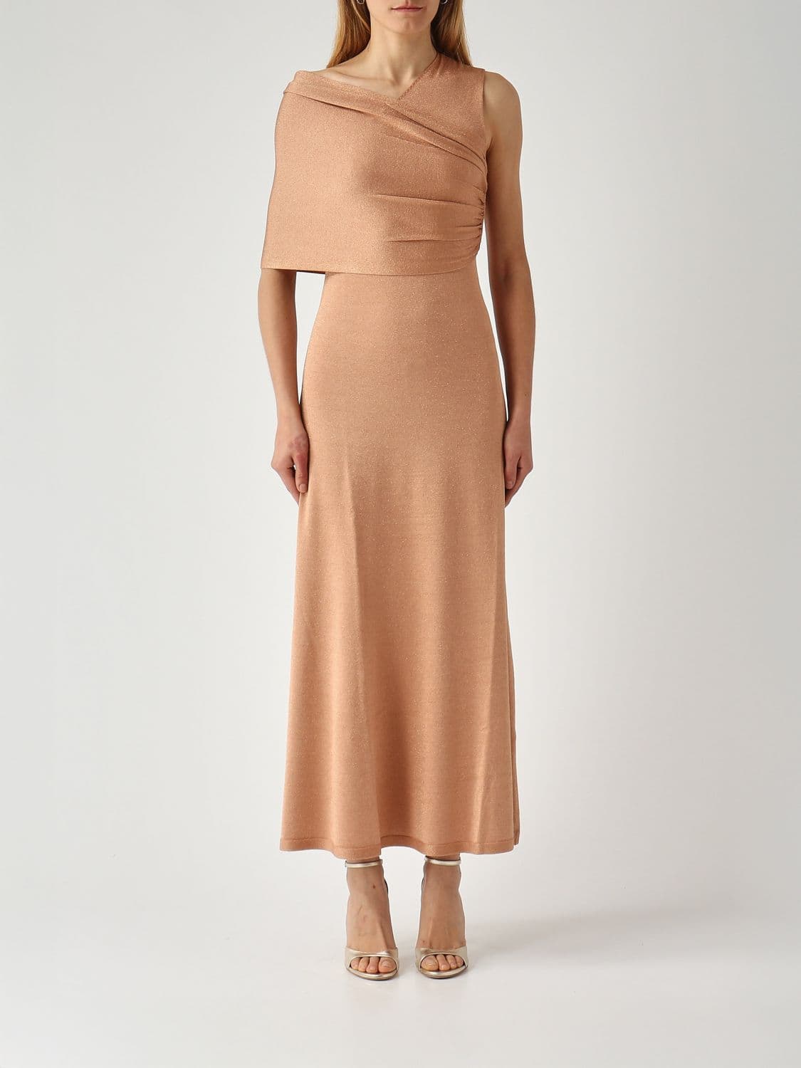 Twinset One-Shoulder Viscose Dress