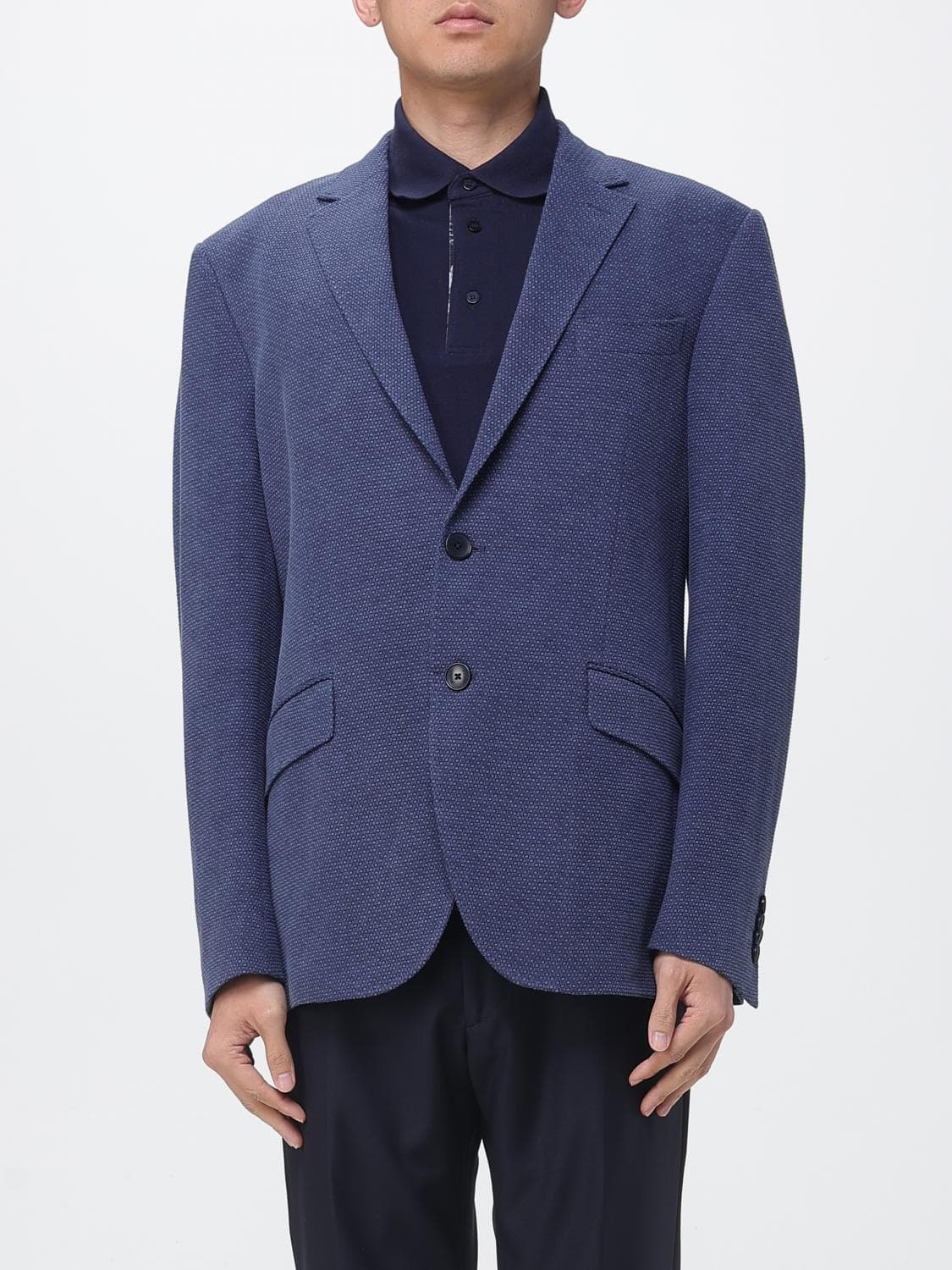 Etro Single-Breasted Cotton Blend Blazer
