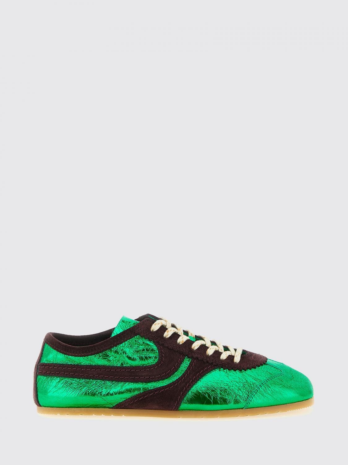 Dries Van Noten Laminated Leather Sneakers
