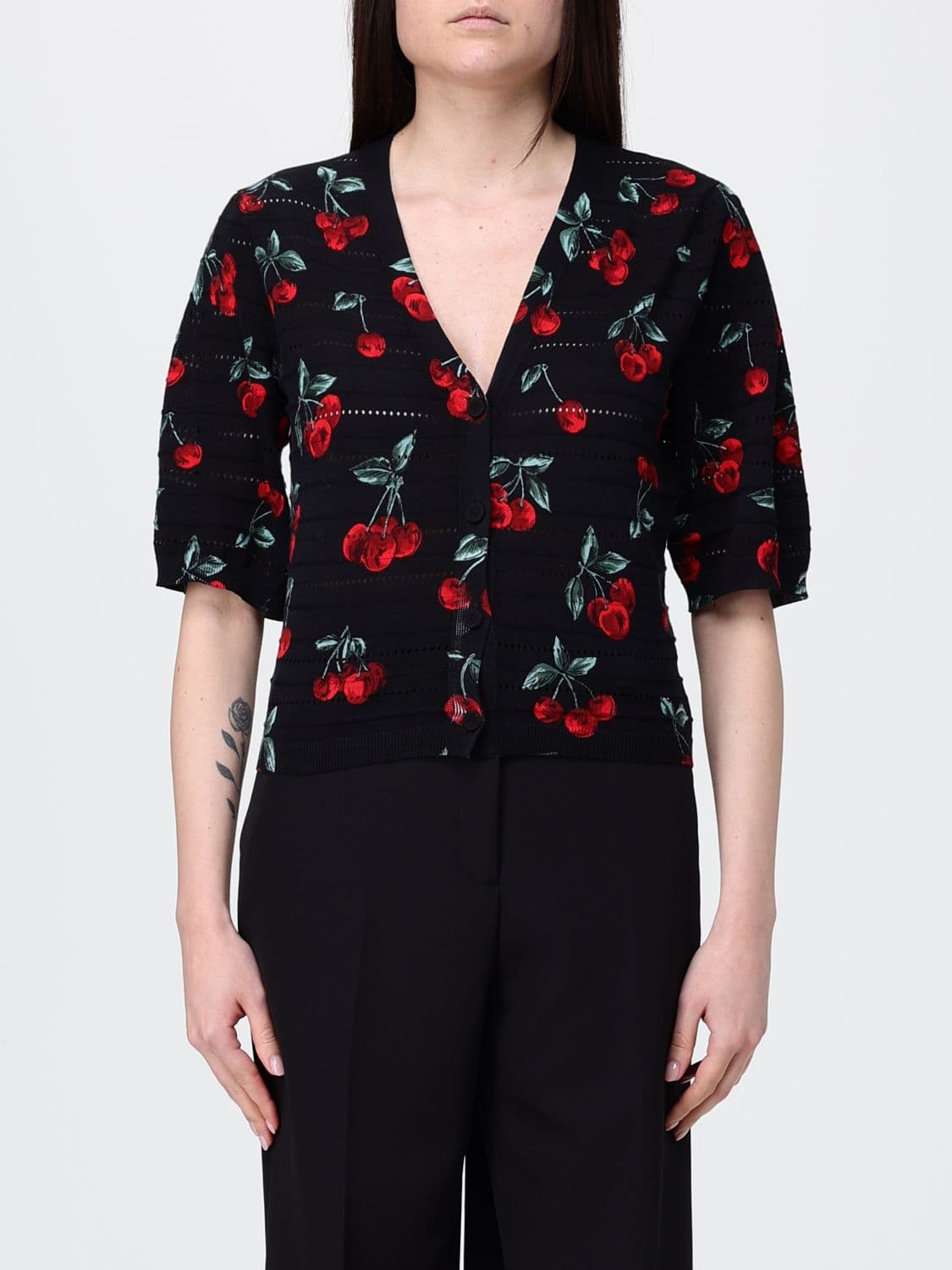 Twinset Fruit Cotton Cardigan