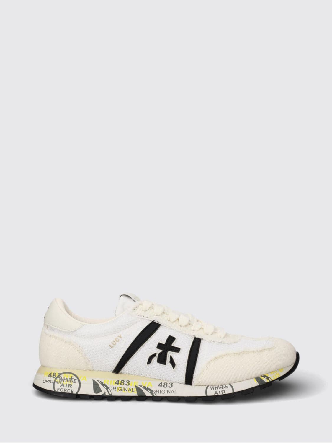 Premiata Lucy Suede and Nylon Sneakers