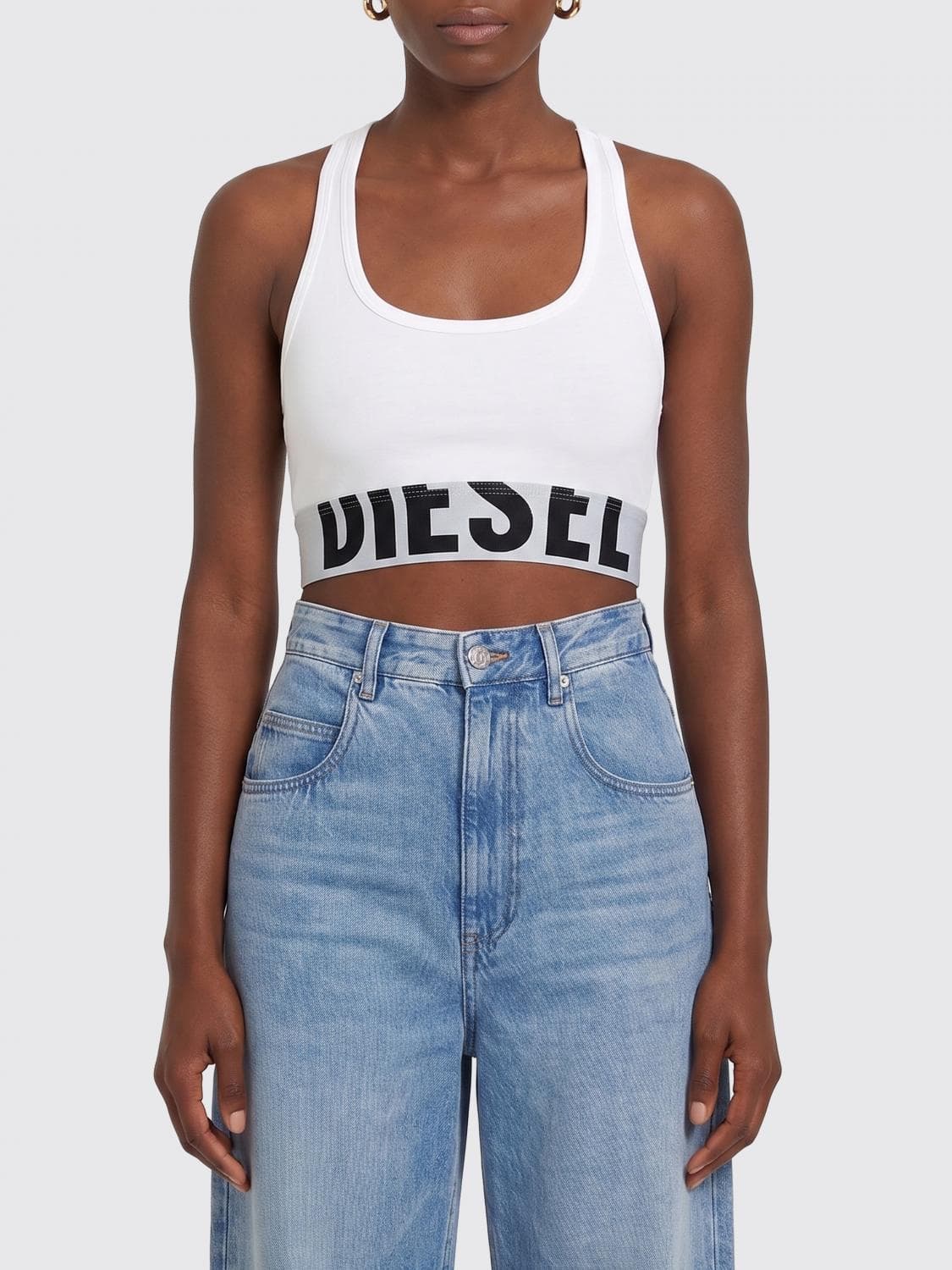 Diesel Jersey Cropped Top