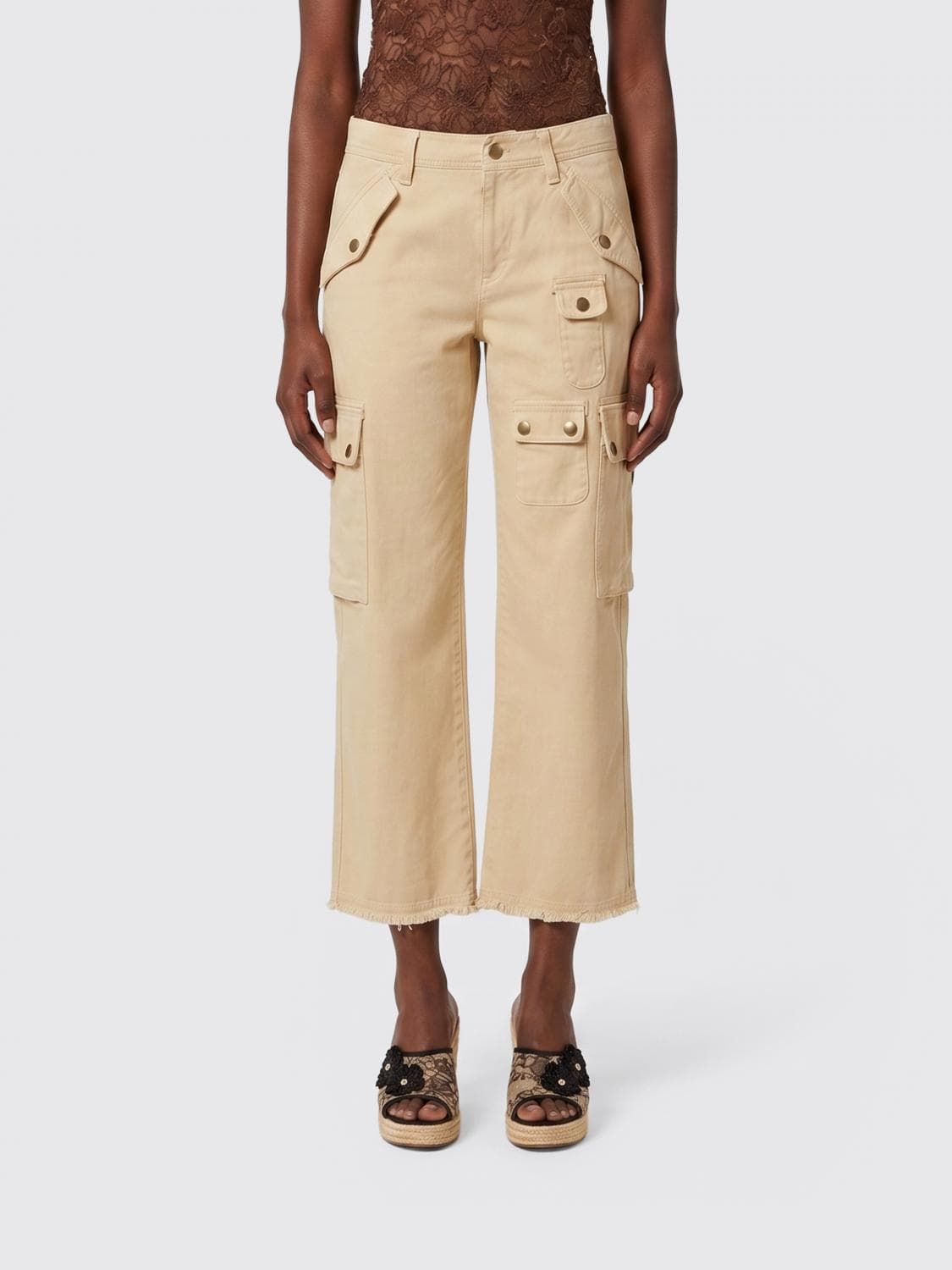 Isabel Marant Josine Cotton Cargo Trousers · 38