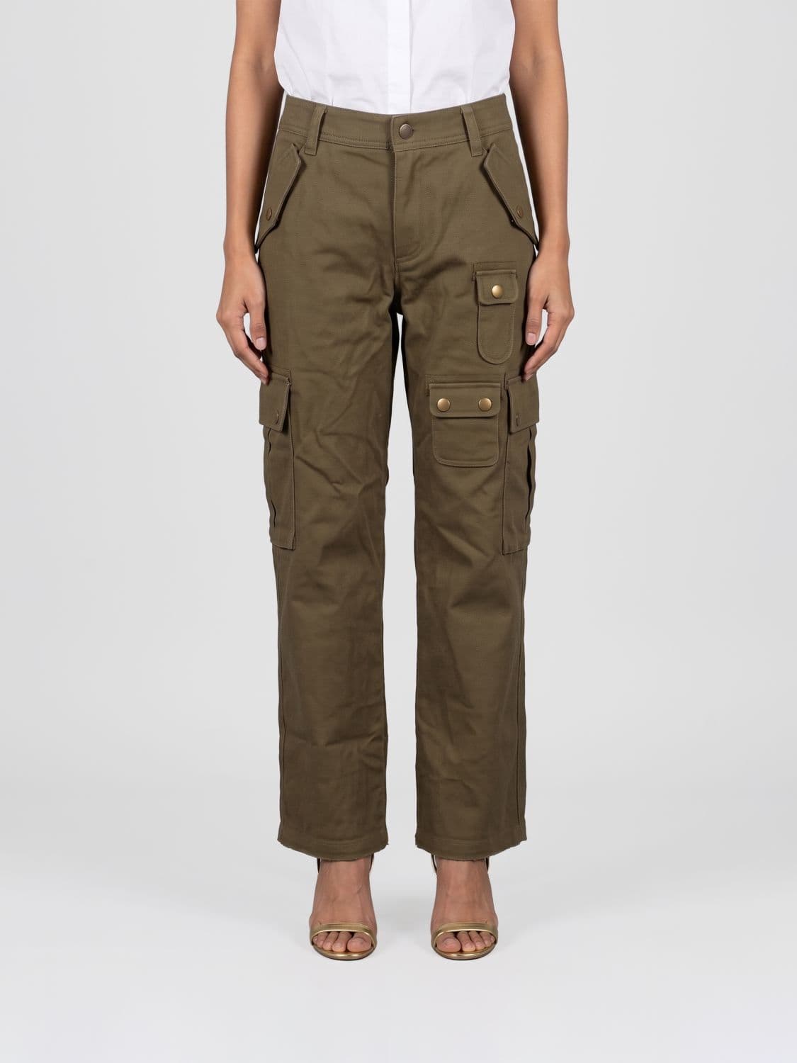 Isabel Marant Josine Cotton Cargo Trousers