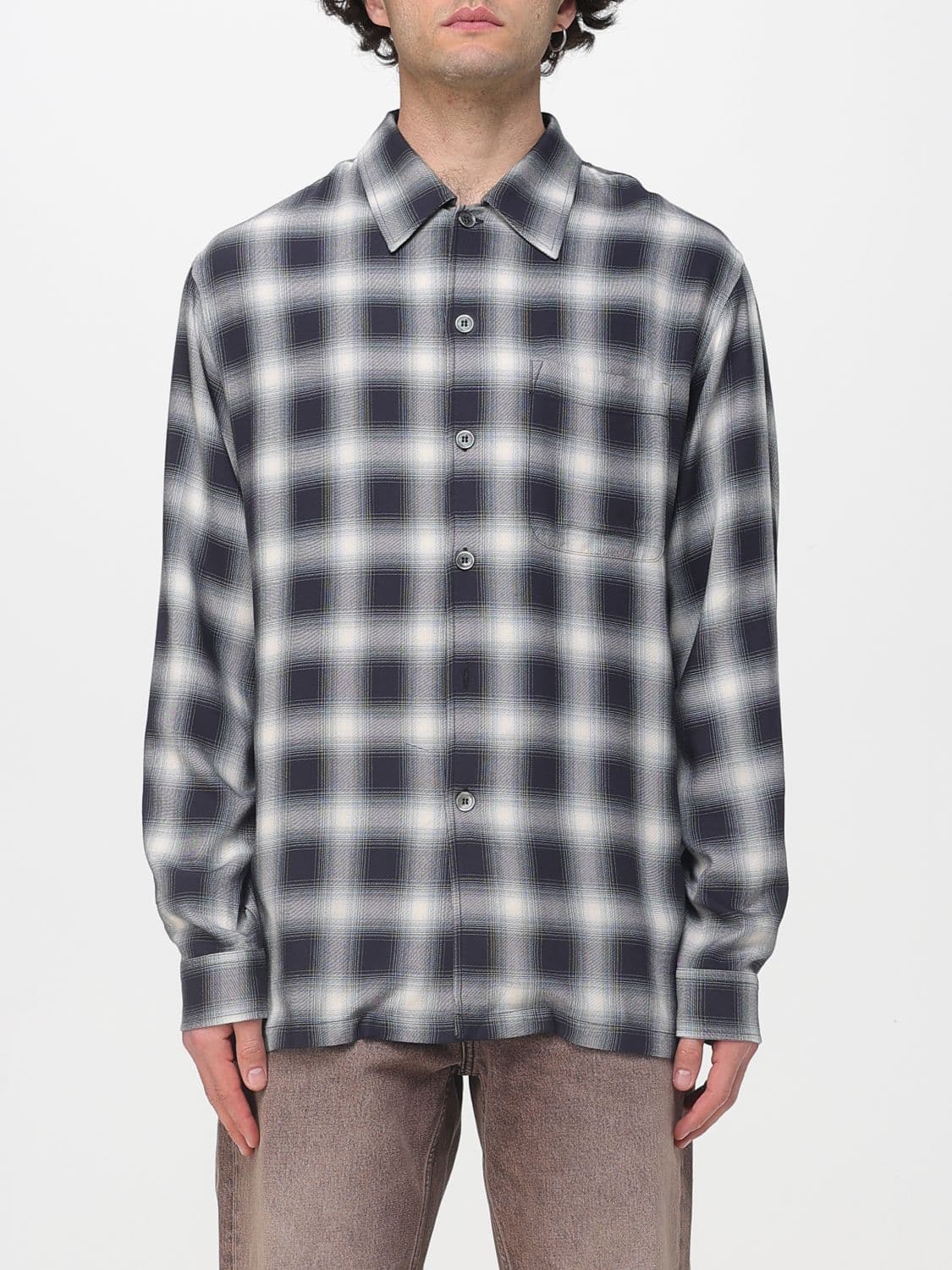 Our Legacy Viscose Shirt with Check Print · 52