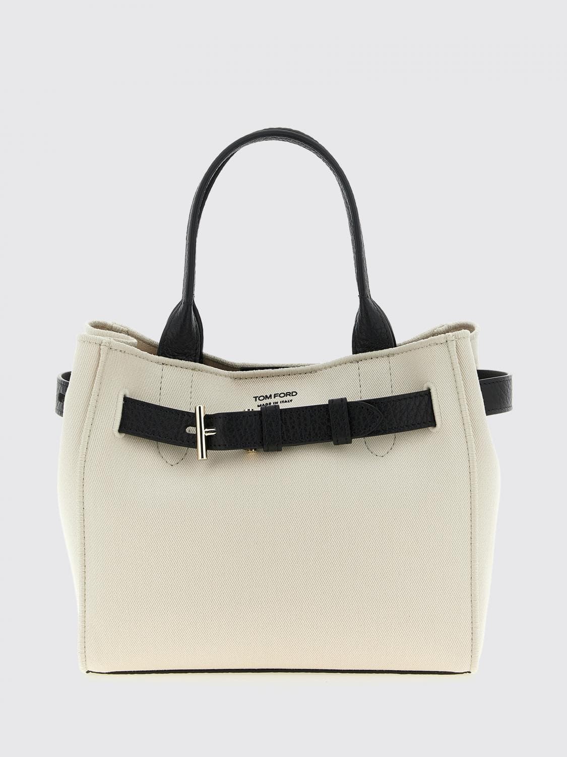Tom Ford Audrey Cotton Twill and Leather Bag · OS