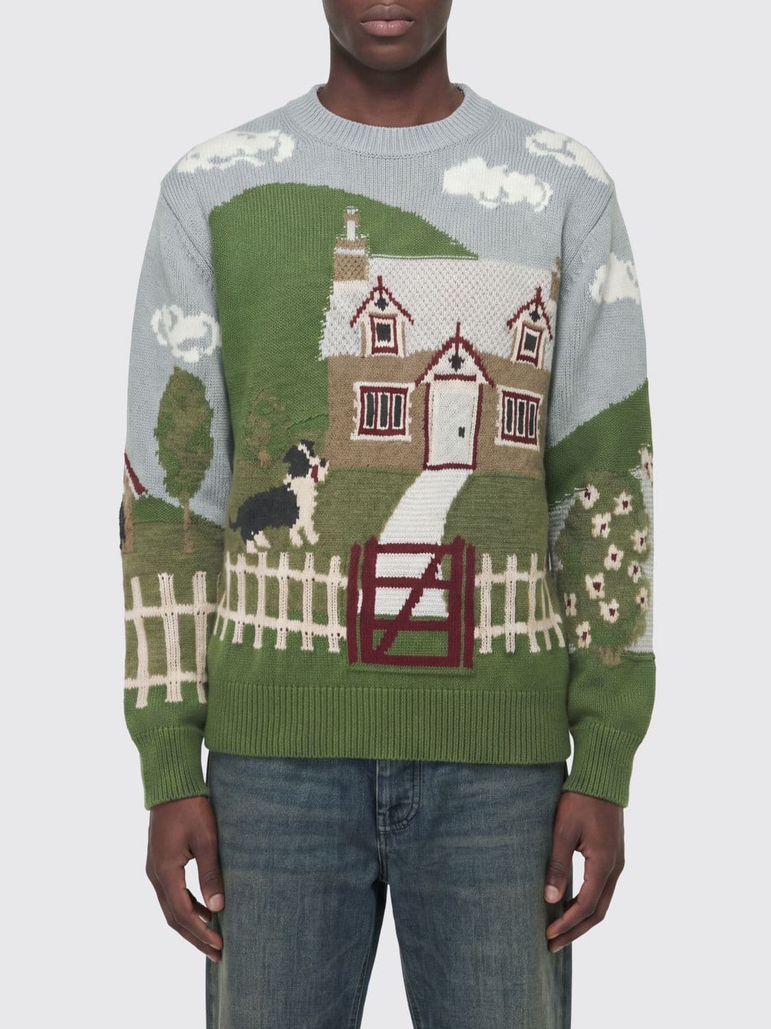 Junya Watanabe Graphic Wool Blend Sweater