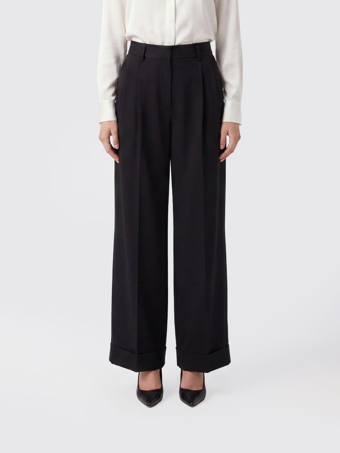 Junya Watanabe Wool Blend Palazzo Trousers