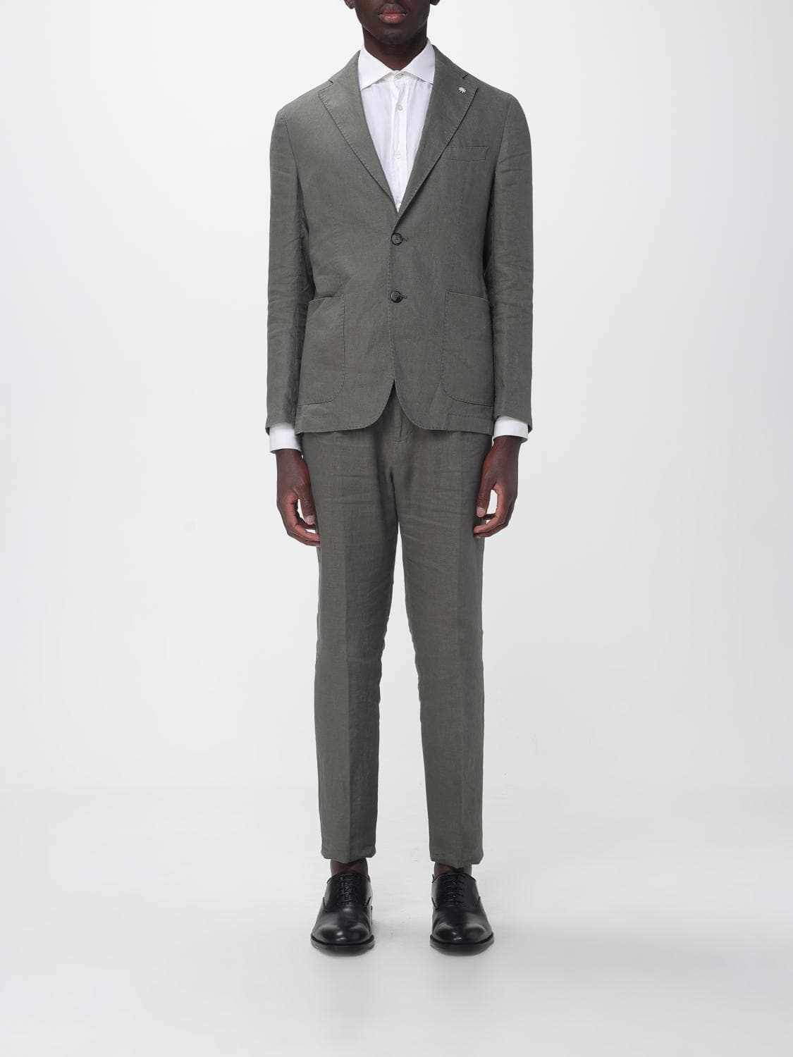 Manuel Ritz Single-Breasted Linen Suit