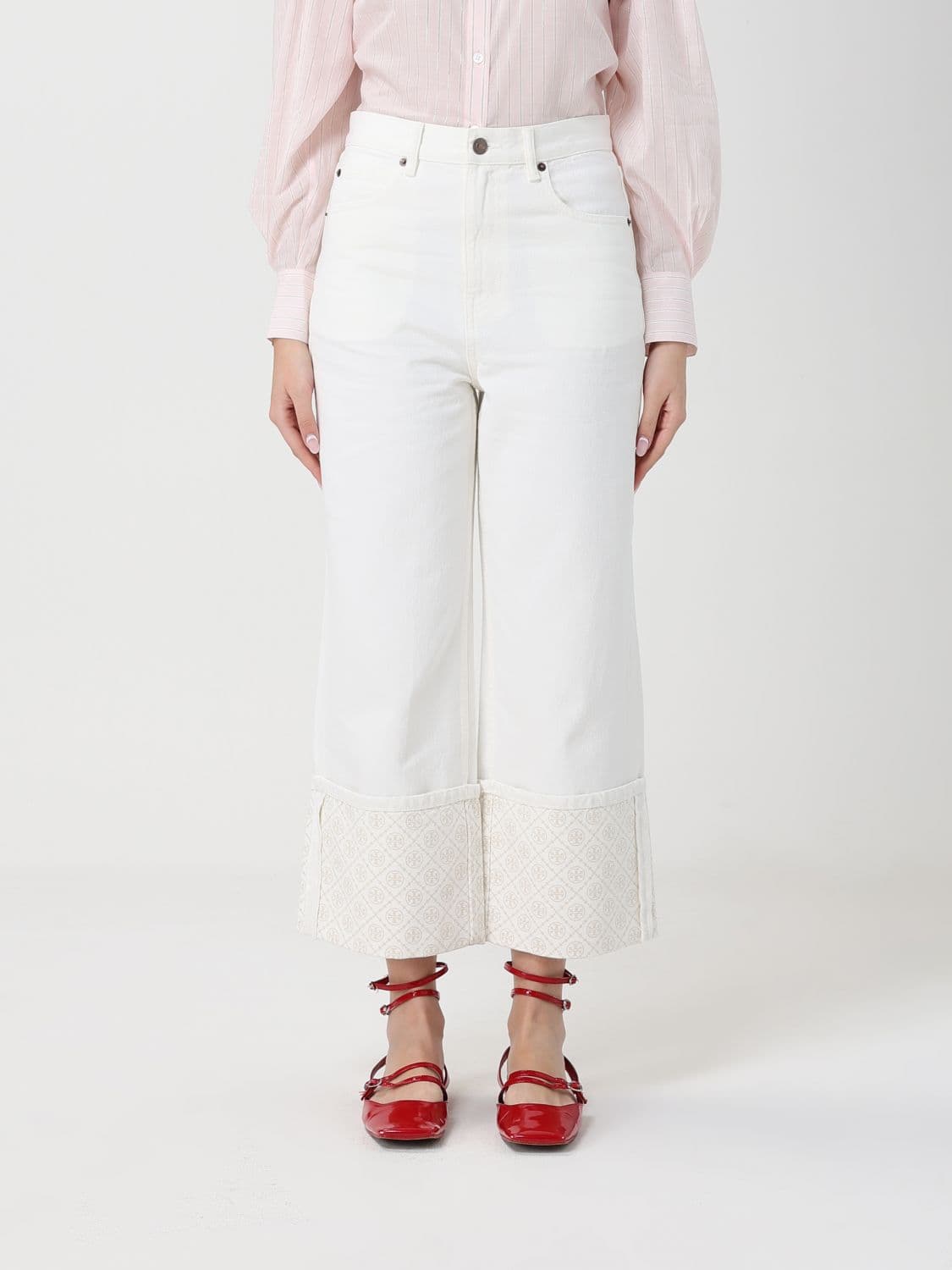 Tory Burch Denim Cropped Fit Jeans · 27