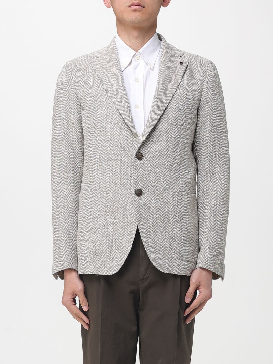 Tagliatore Single-breasted Blazer in Virgin Wool Blend