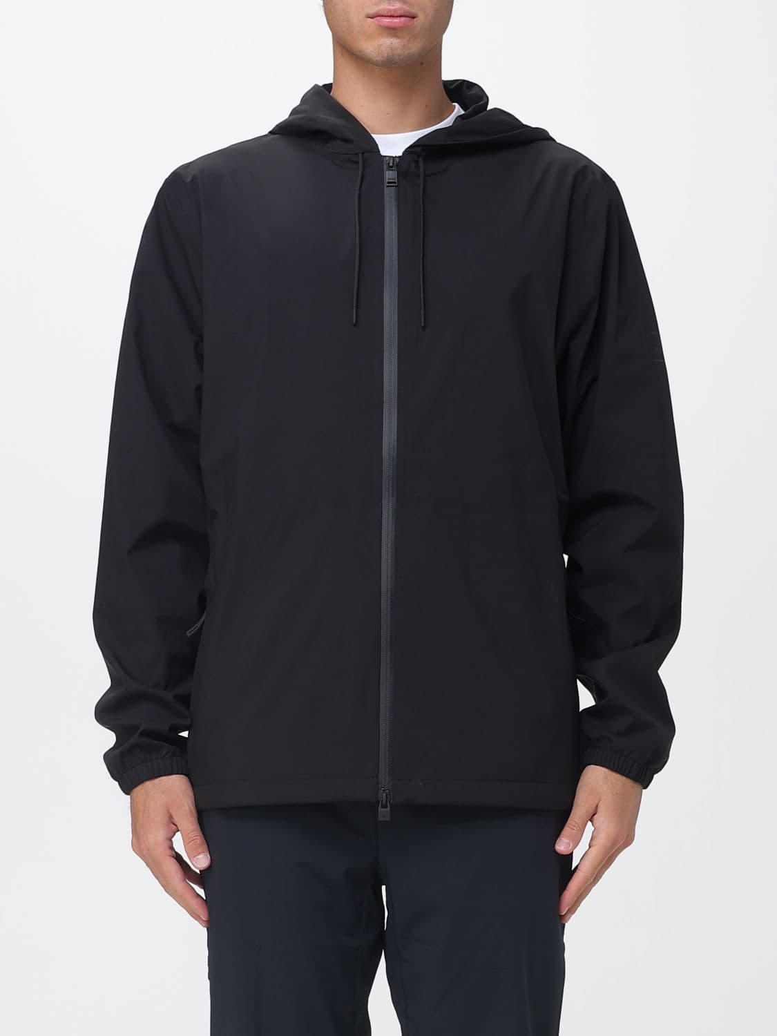 Rains Suva Jacket in Technical Fabric with Hood · M
