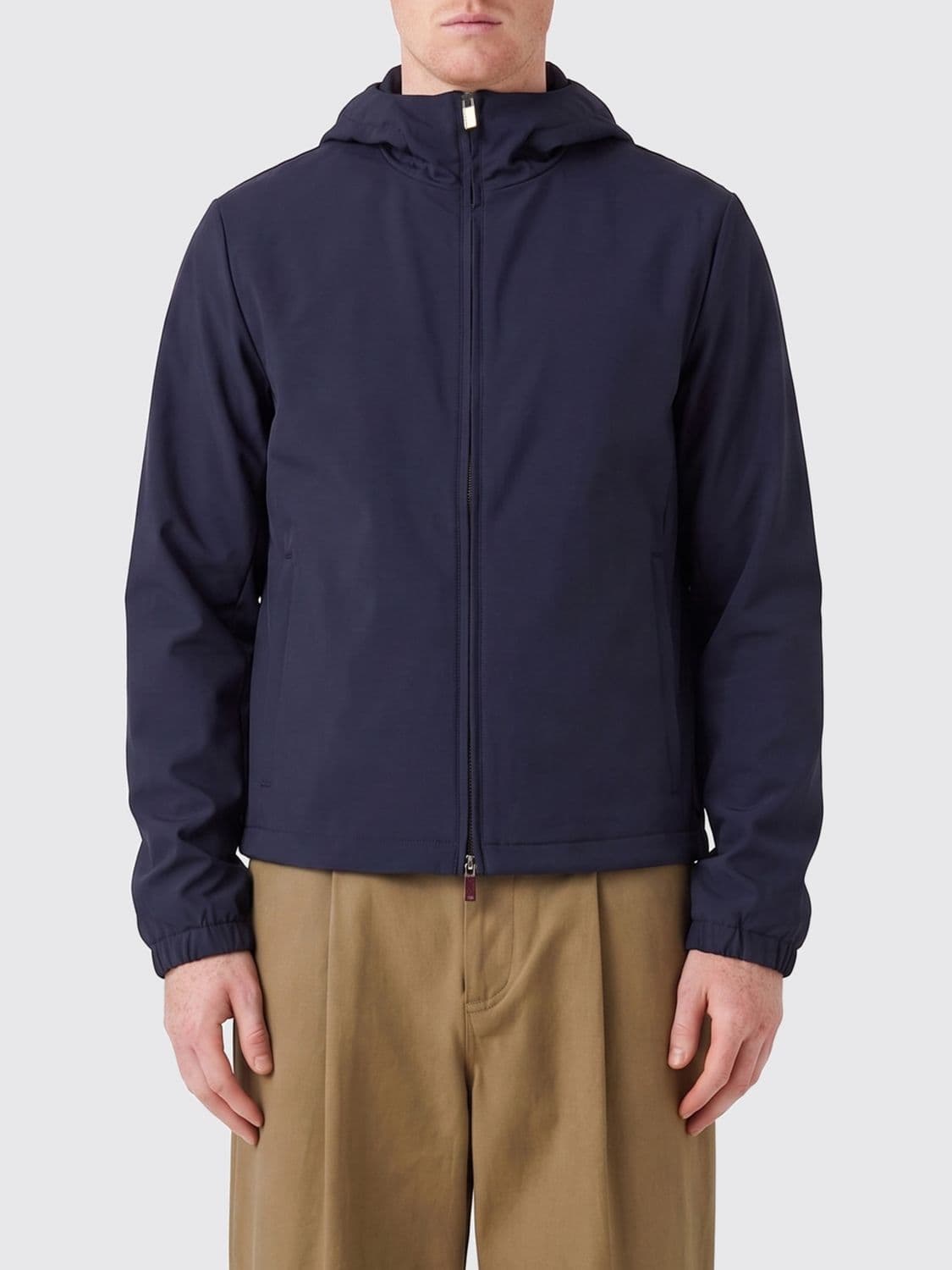 Paul & Shark Hooded Windbreaker Jacket in Technical Fabric