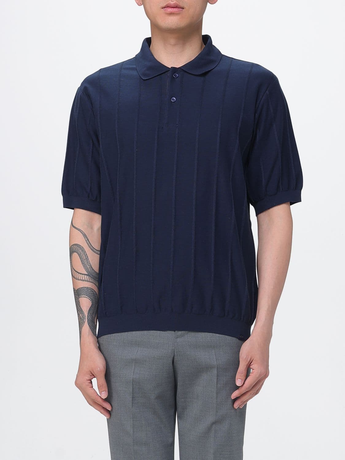 Paul & Shark Cotton Knit Polo Shirt