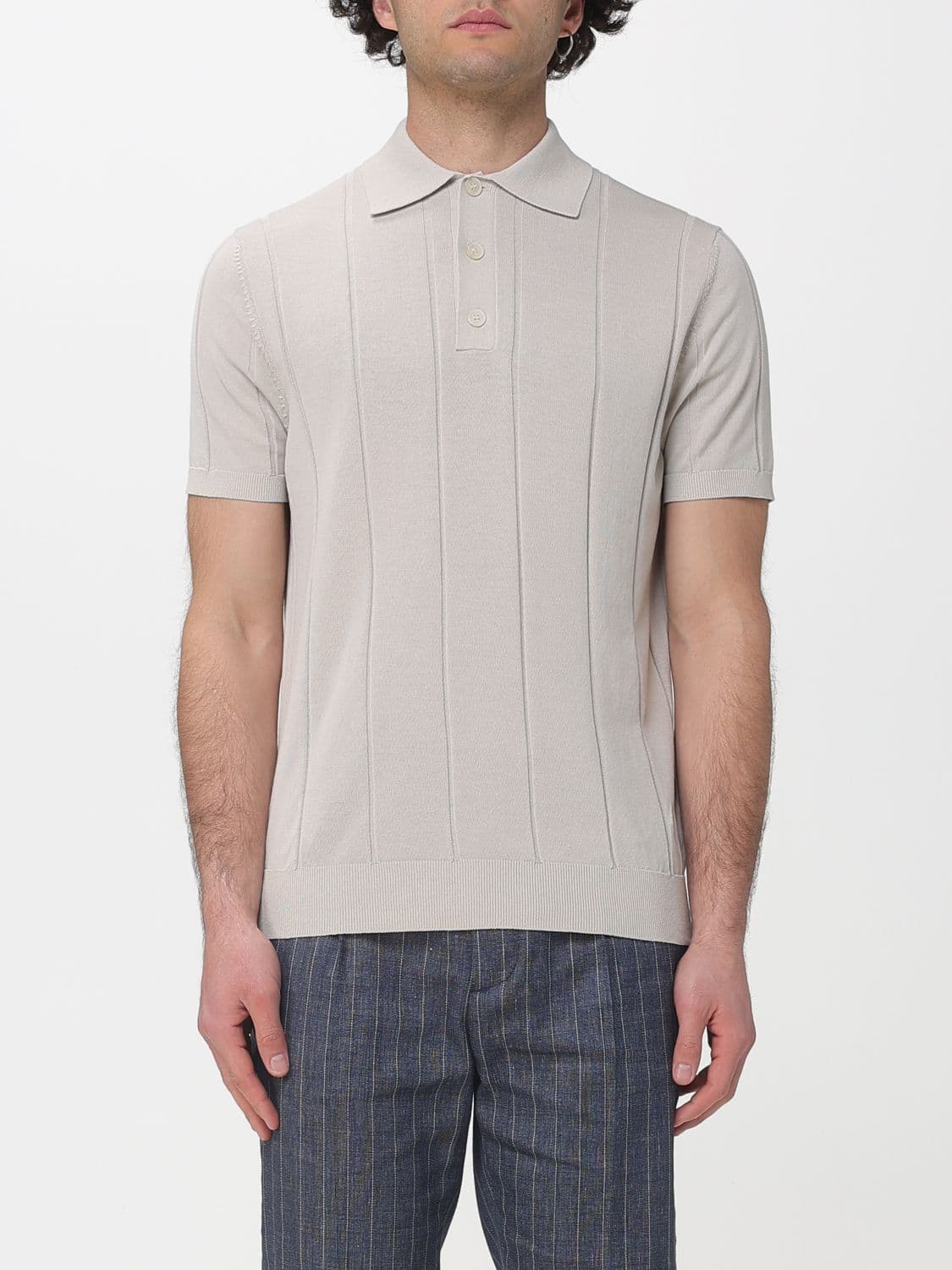 Manuel Ritz Cotton Knit Polo Shirt