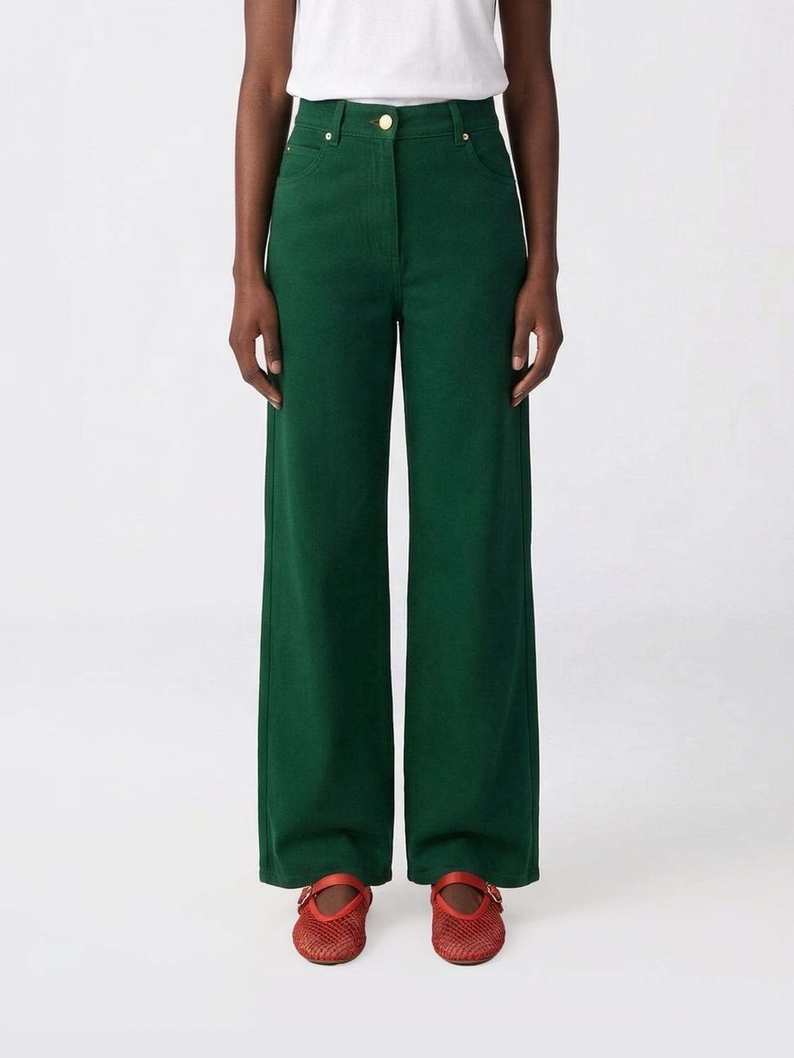 's Max Mara Cotton And Linen Trousers · 38