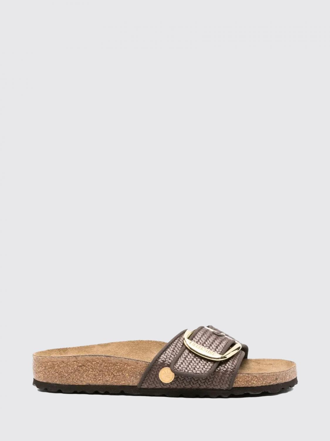 Birkenstock Madrid Big Buckle Raffia Sandals