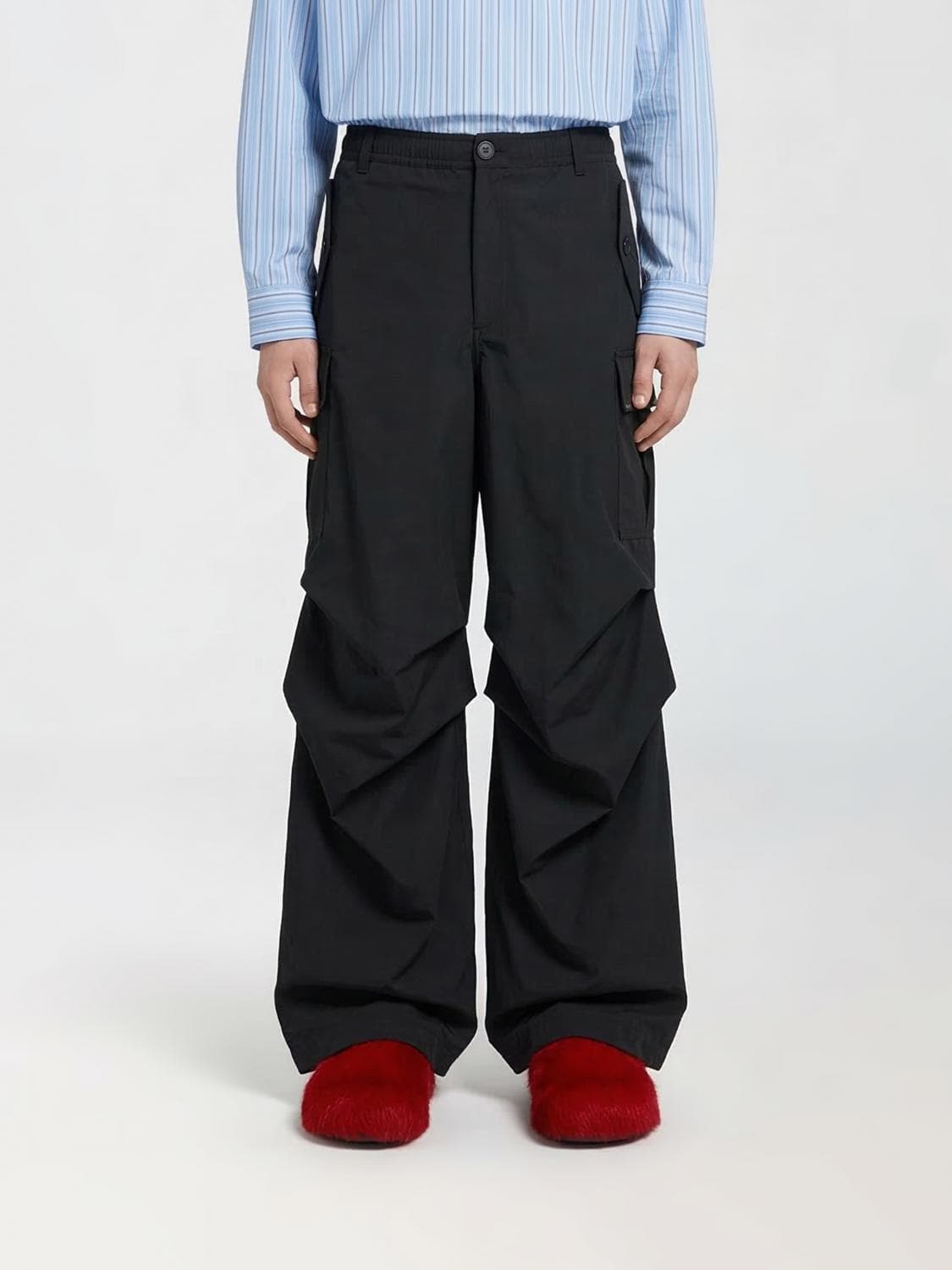 Marni Cotton Blend Cargo Trousers
