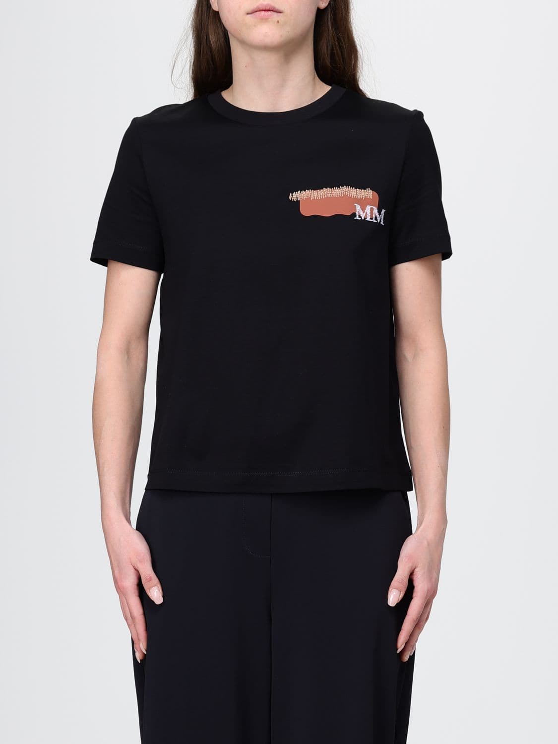 Mm Max Mara Printed Cotton T-Shirt