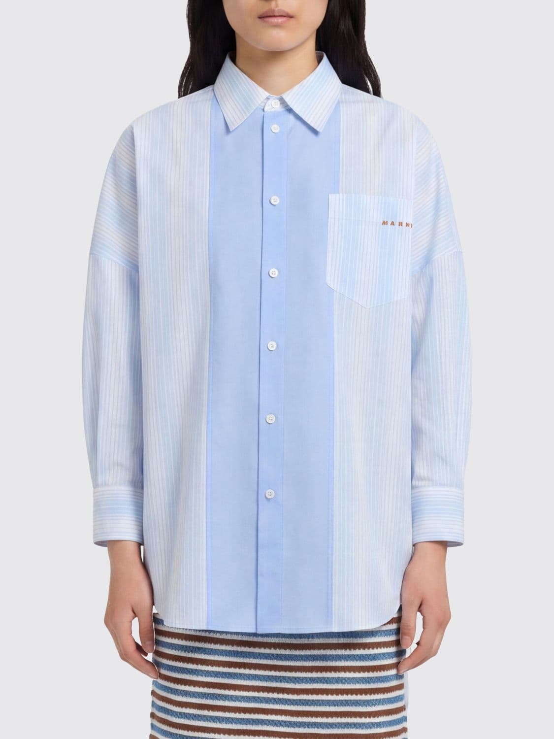 Marni Striped Cotton Casual Shirt