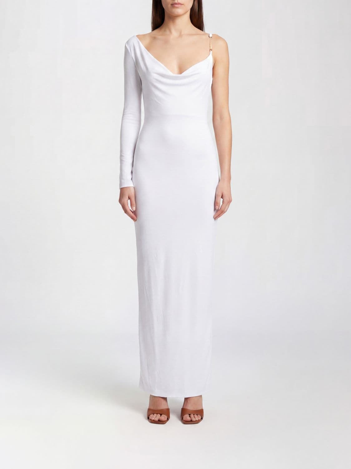 Elisabetta Franchi Jersey One Shoulder Dress · 42