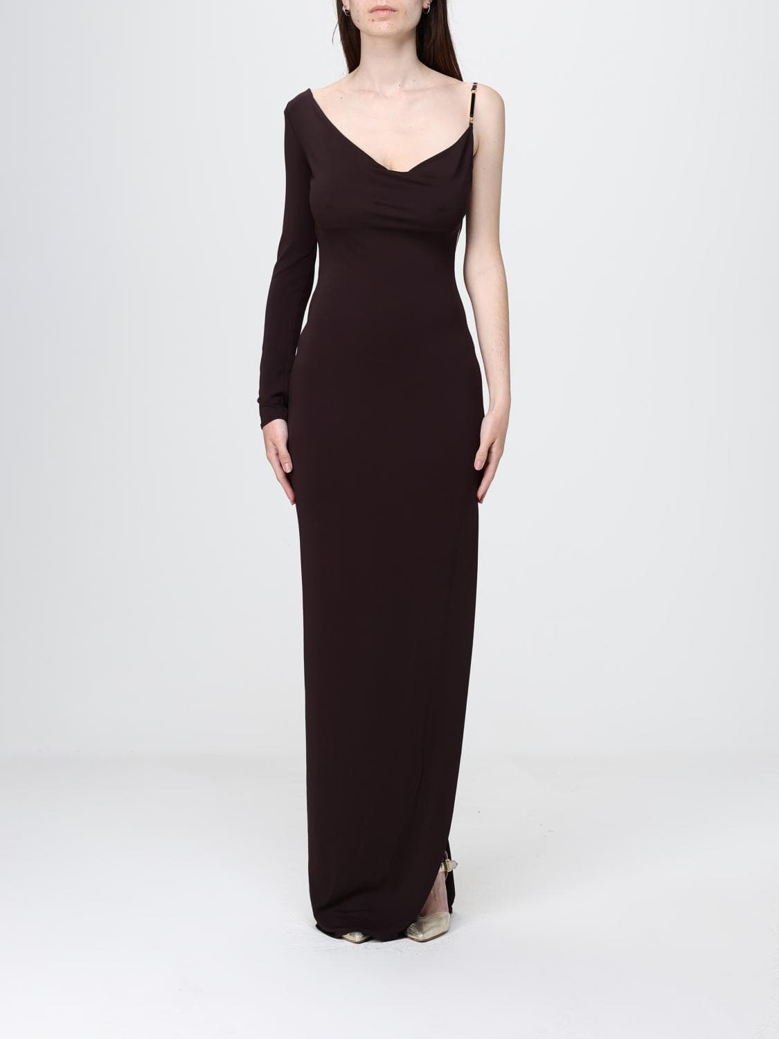 Elisabetta Franchi Jersey One Shoulder Dress