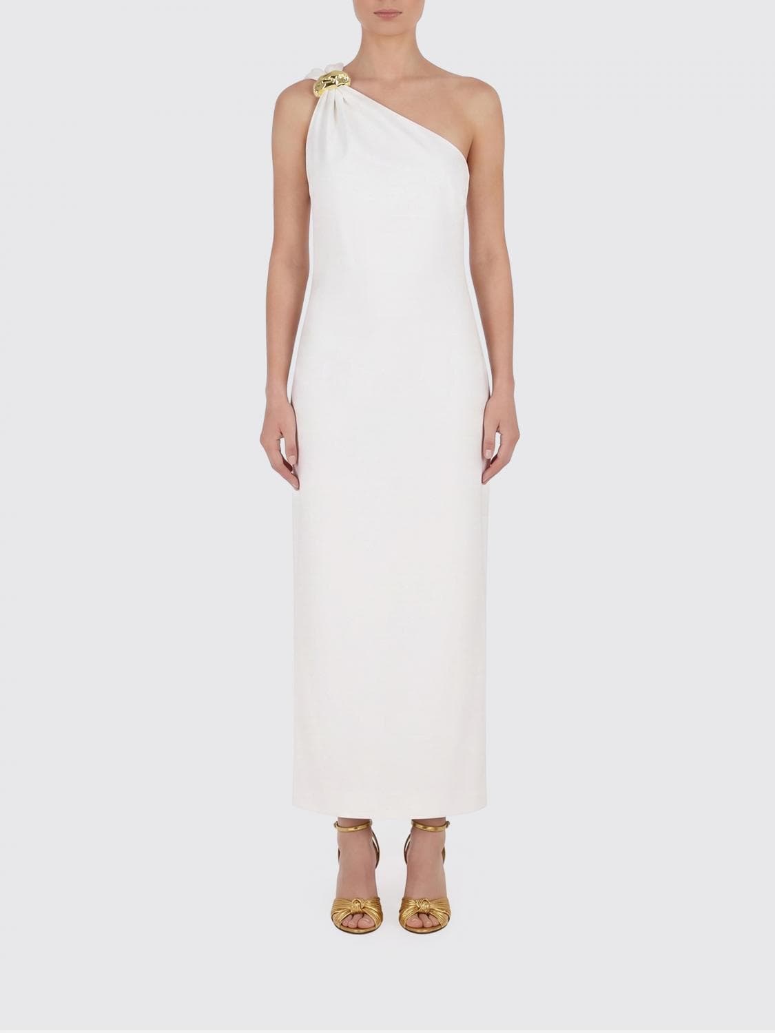 Elisabetta Franchi Red Carpet Stockinette Stitch Knit Dress