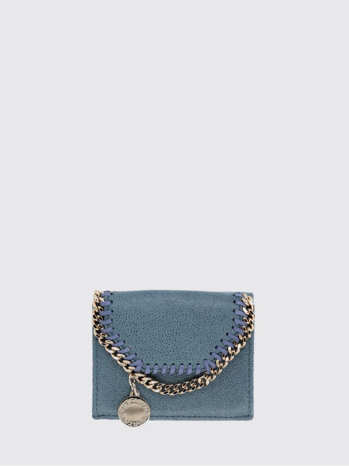 Stella Mccartney Falabella Crackled Synthetic Suede Wallet · OS