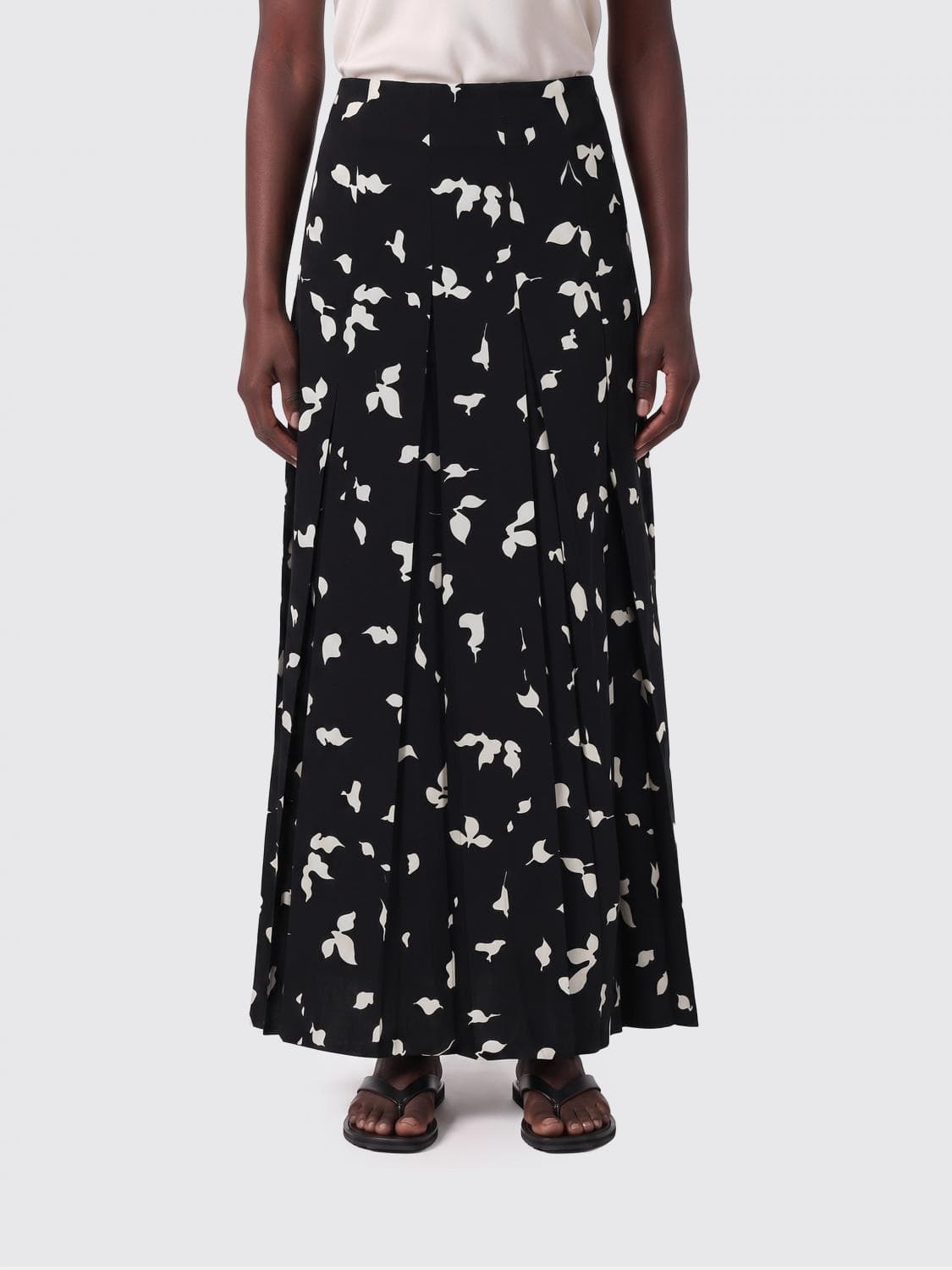 Alysi Printed Cotton Skirt