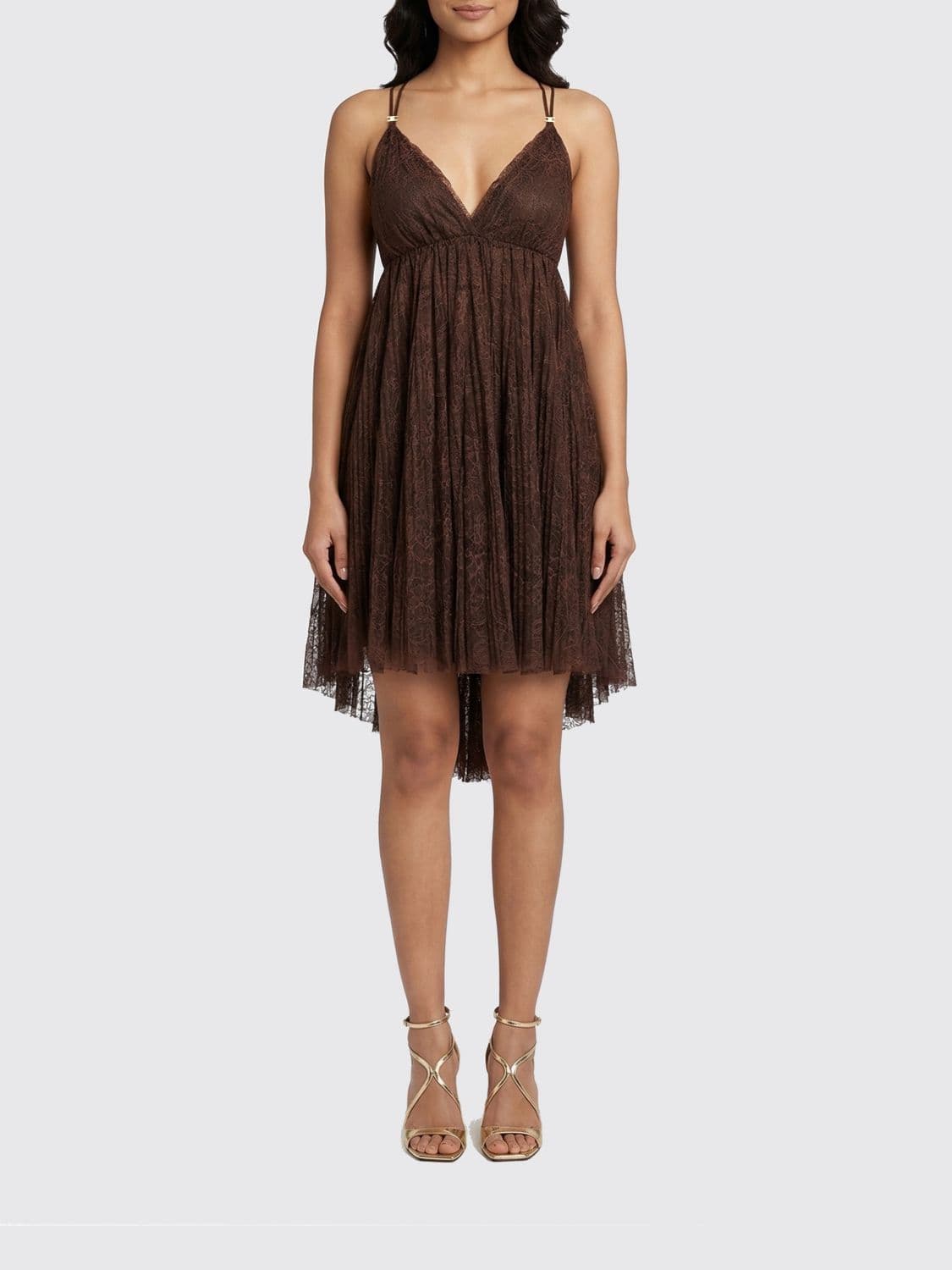 Elisabetta Franchi Floral Lace Dress
