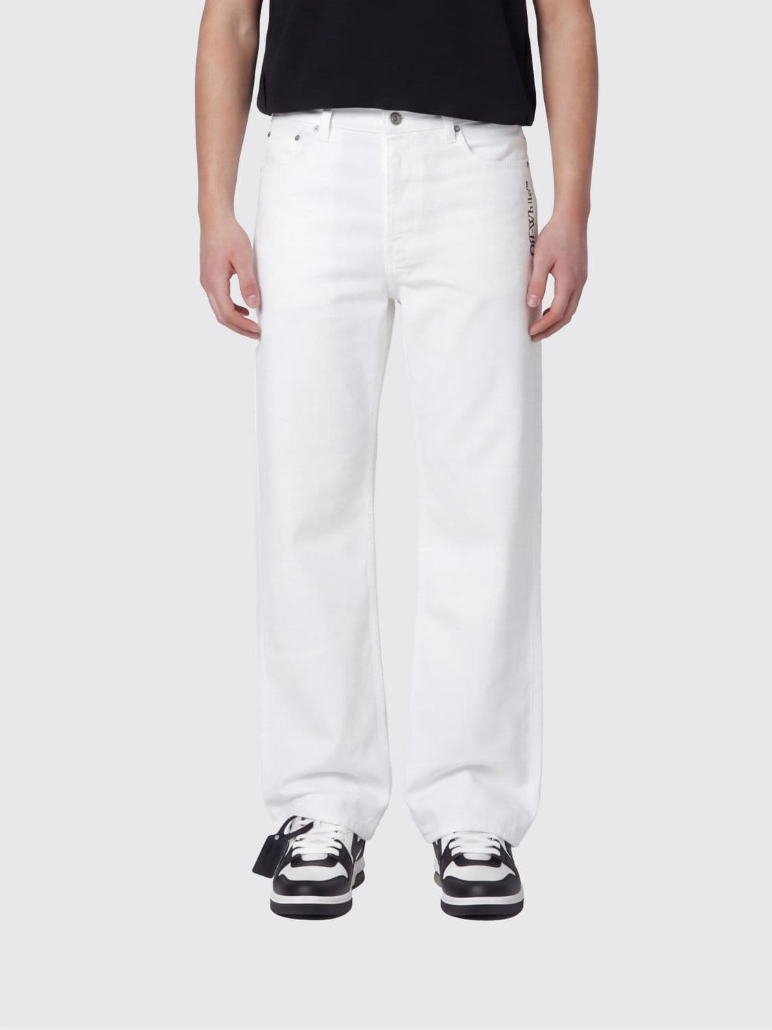 Off-White 5-Pocket Jeans with Logo