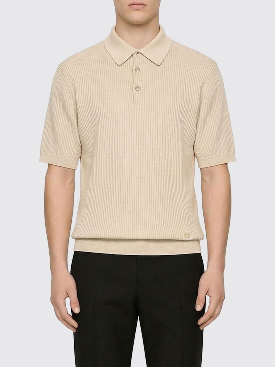 Dolce & Gabbana Cotton Knit Polo Shirt