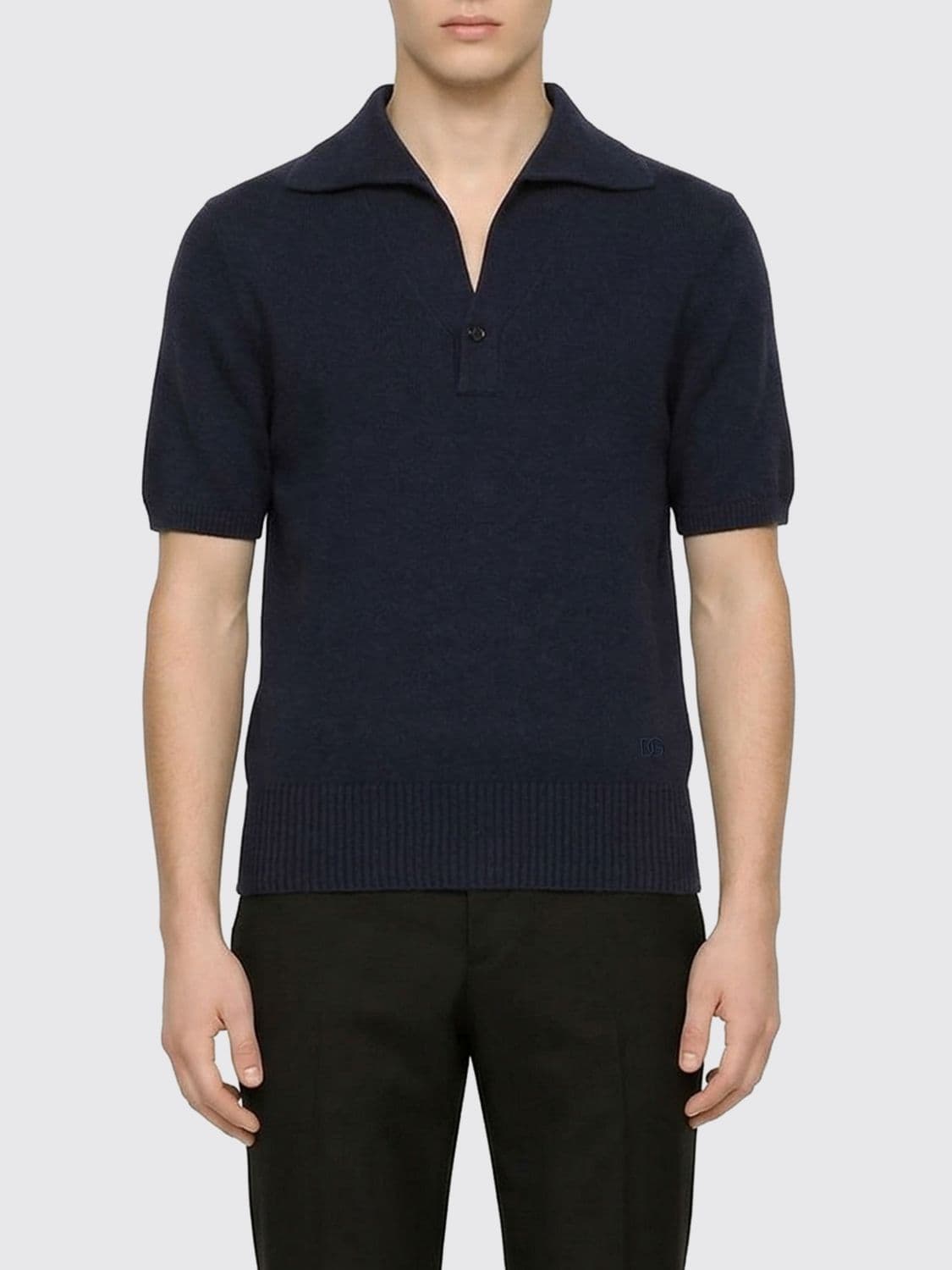 Dolce & Gabbana Cotton Knit Polo Shirt
