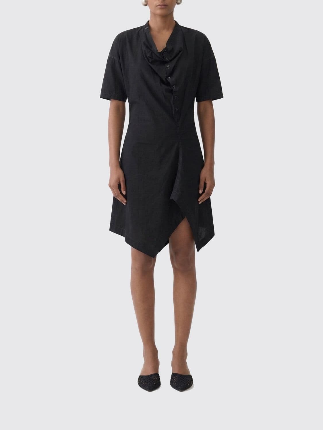 Lemaire Asymmetric Cotton Dress