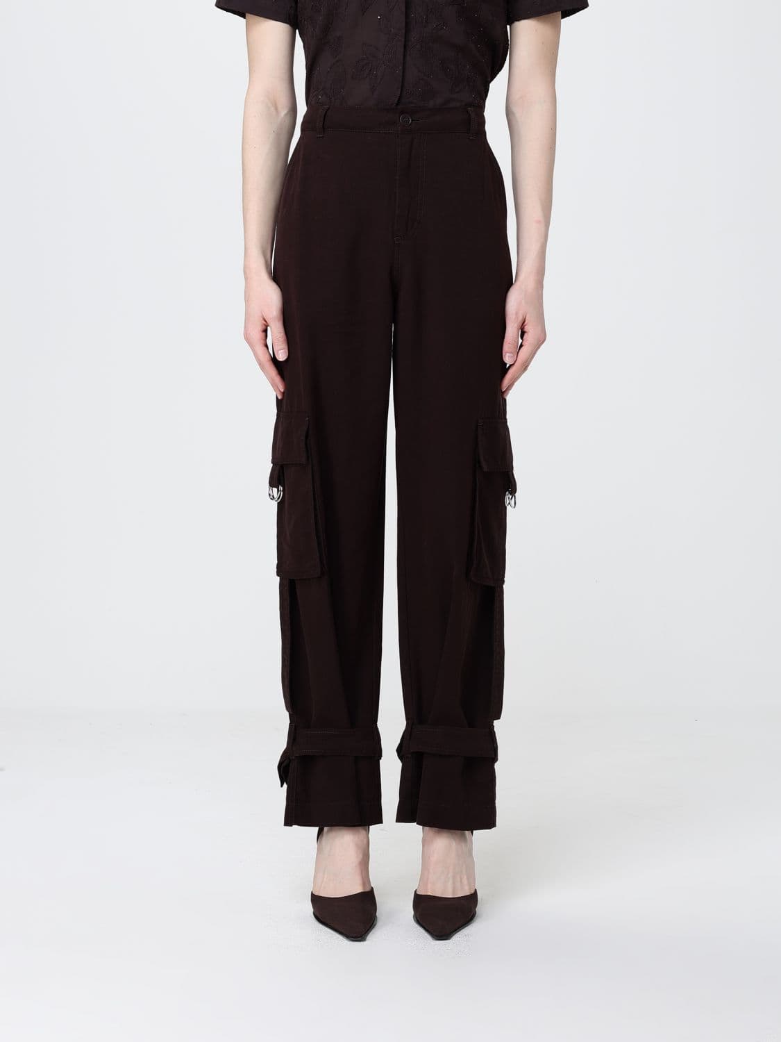 Liu Jo Viscose Blend Cargo Trousers