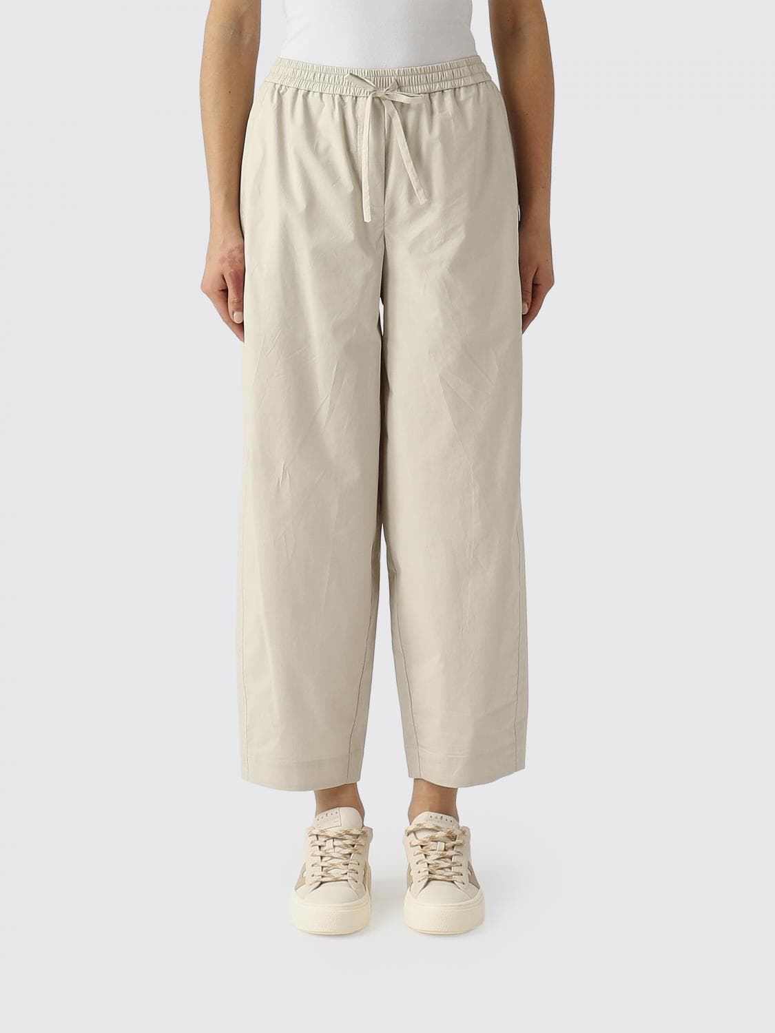 Meimeij Cotton Blend Trousers with Drawstring · 40