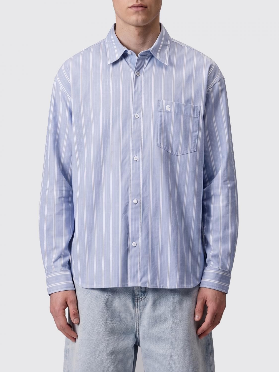 Carhartt Wip Striped Cotton Casual Shirt