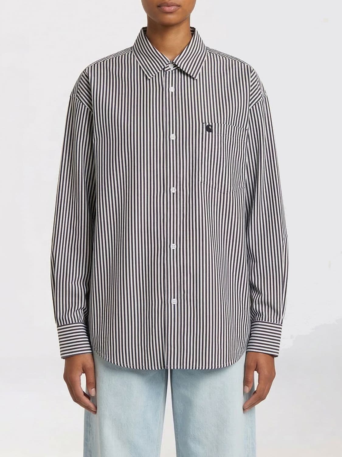 Carhartt Wip Striped Cotton Casual Shirt