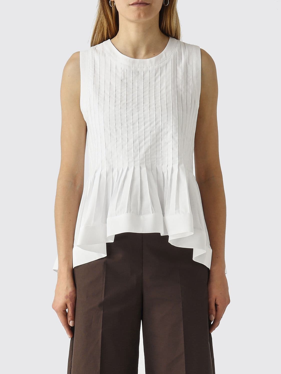 Meimeij Cotton Blend Sleeveless Top