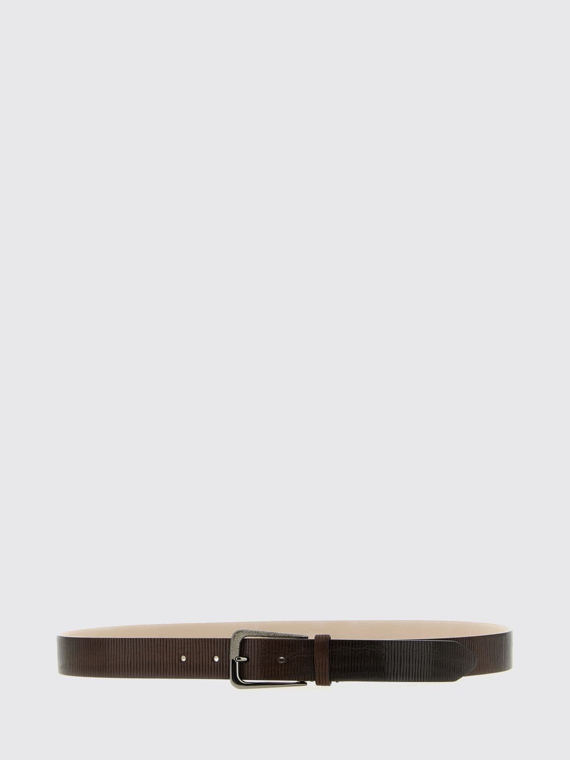 Brunello Cucinelli Crafted Leather Belt