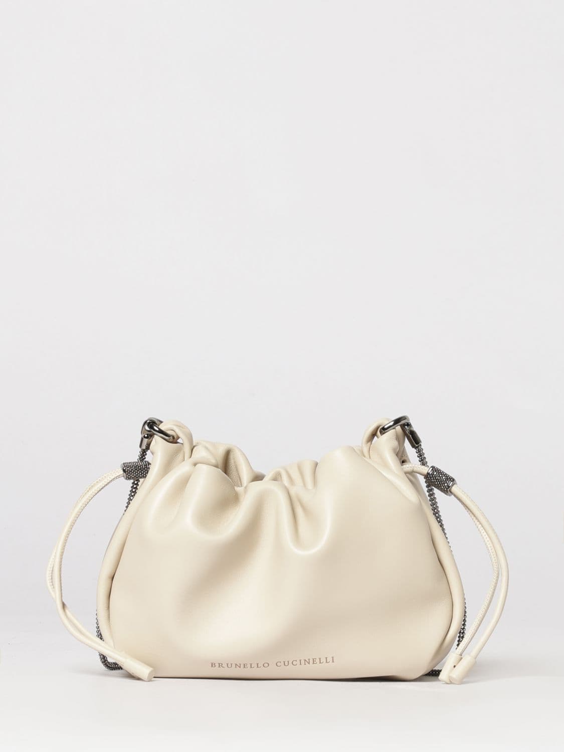 Brunello Cucinelli Mellow Leather Bucket Bag · OS