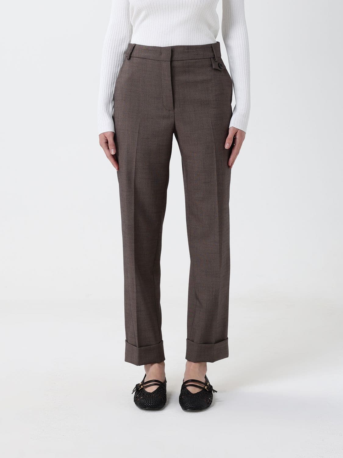 Liu Jo Straight Viscose Blend Pants