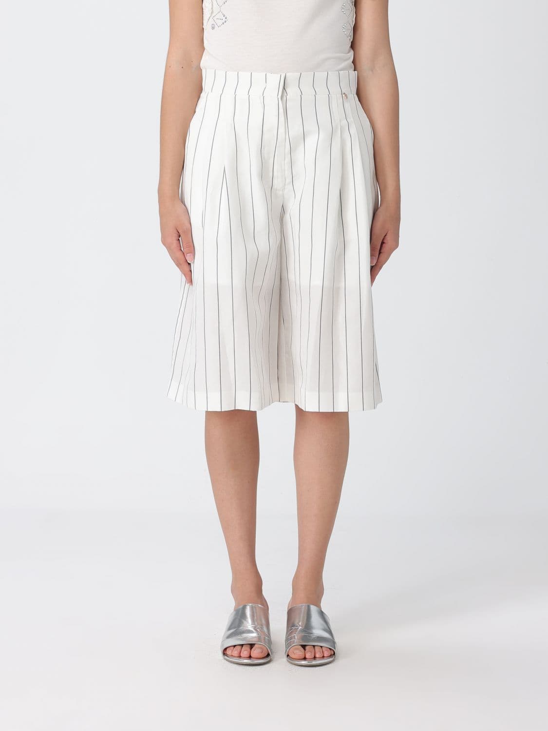 Liu Jo Tailored Cotton Blend Pants · 44