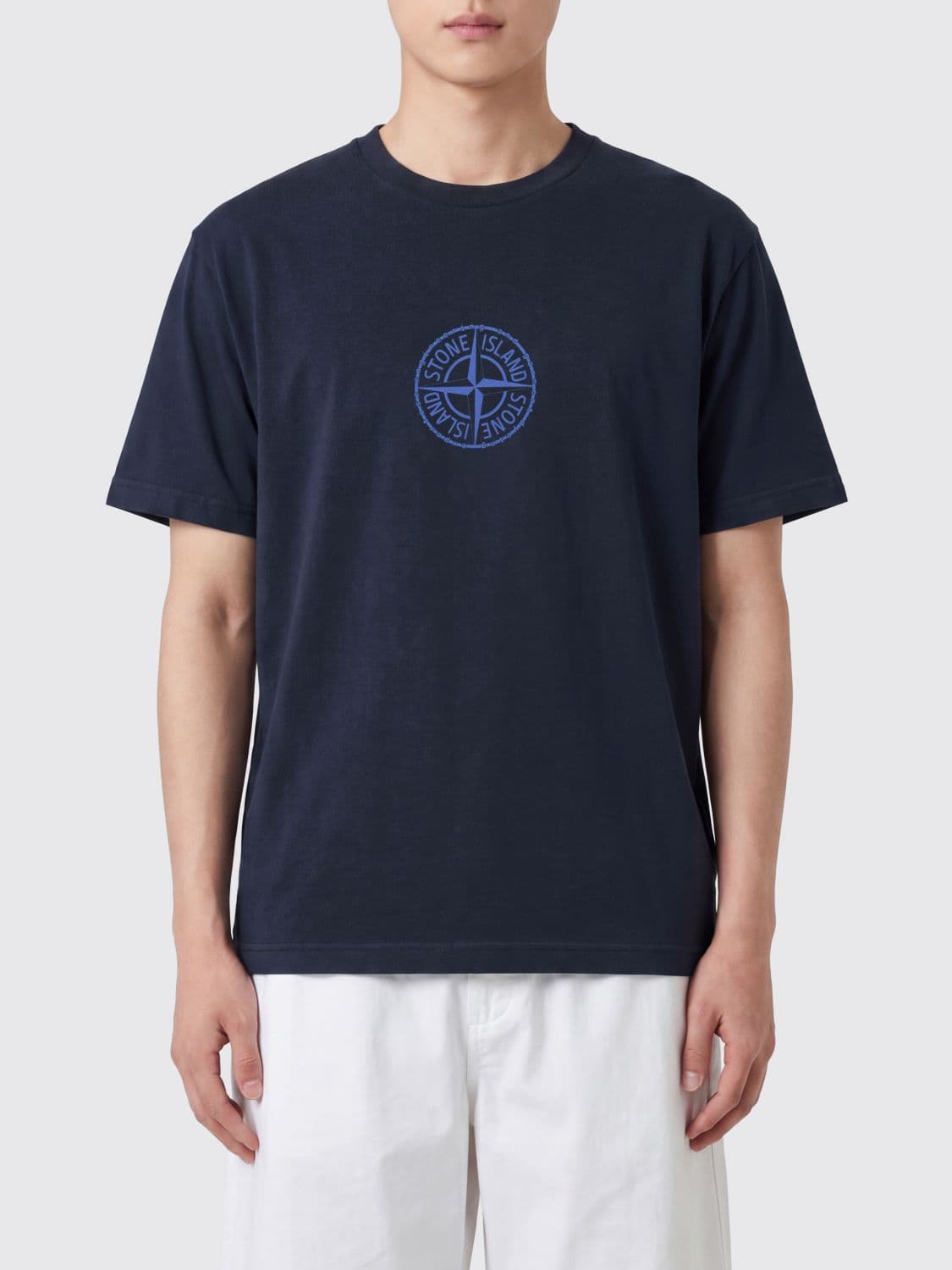 Stone Island Cotton T-Shirt with Logo
