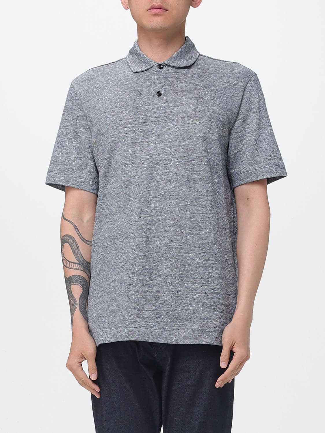 Boss Cotton and Linen Polo